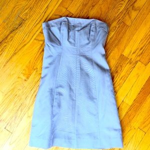 J.Crew special occasions grey Maisie Faille Strapless Dress